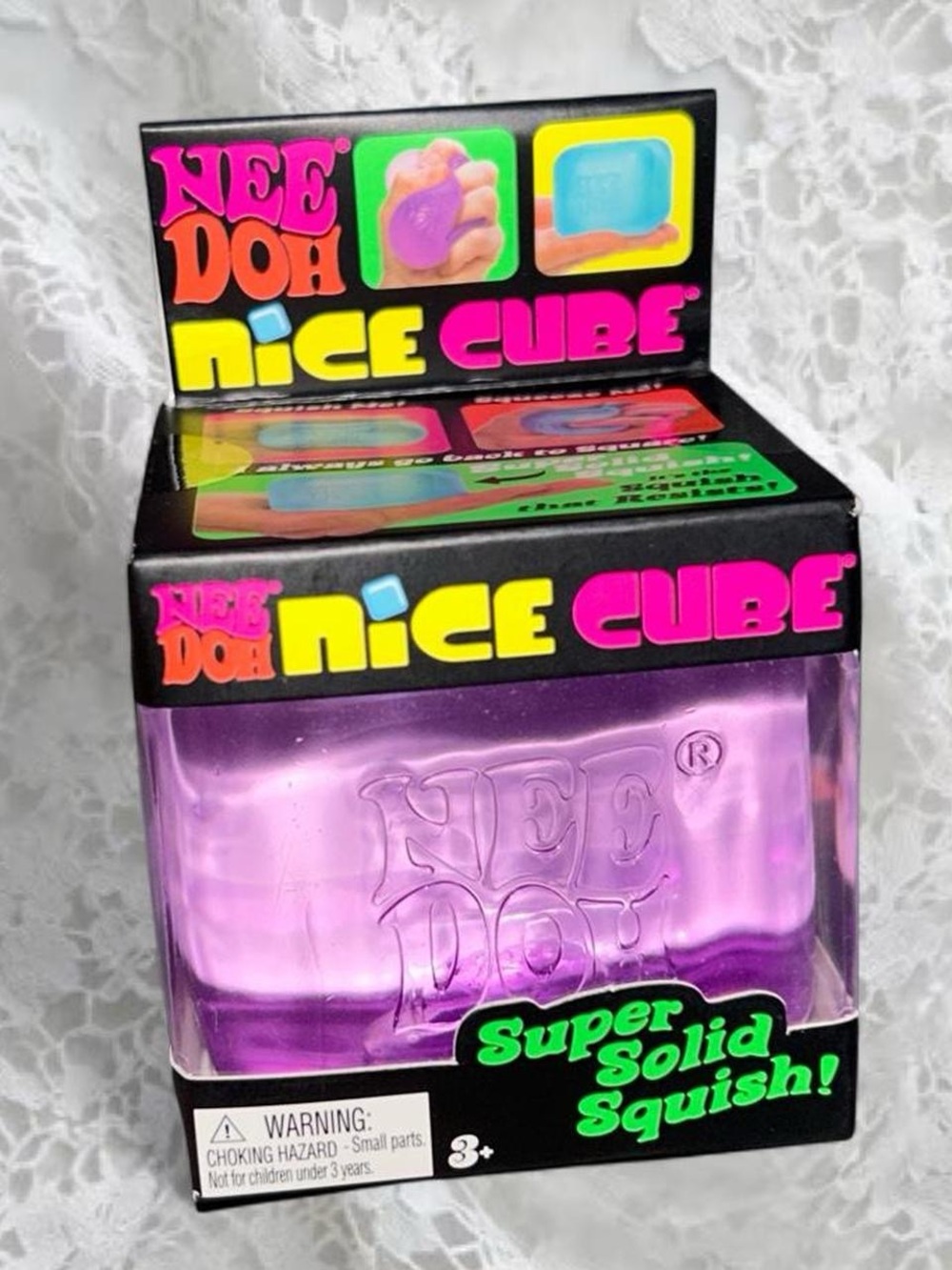 Authentic Nee Doh Nice Cube - Super Solid Squish
Purple (read description) 🧊